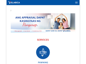 'villaricapawnshop.ph' screenshot