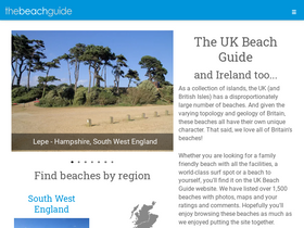 'thebeachguide.co.uk' screenshot