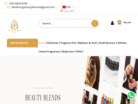 beautyandblends.com homepage screenshot