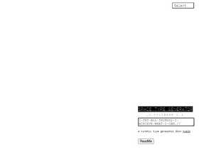 'spacetypegenerator.com' screenshot