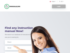 'manualslink.com' screenshot