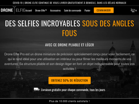 drone-elfie.com homepage screenshot
