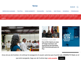 'uniminutoradio.com.co' screenshot