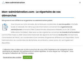 'mon-administration.com' screenshot
