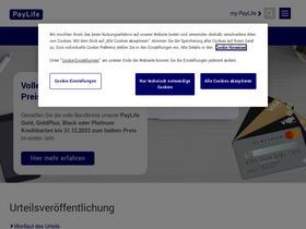 'paylife.at' screenshot