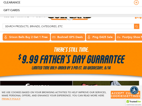 'carlsgolfland.com' screenshot