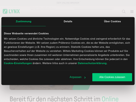 'lynxbroker.de' screenshot