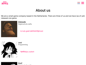 'studiominus.nl' screenshot