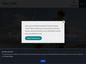 'visitspacecoast.com' screenshot