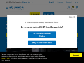 'popstats.unhcr.org' screenshot