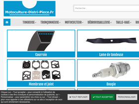 'motoculture-distri-piece.fr' screenshot