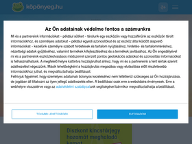 'koponyeg.hu' screenshot