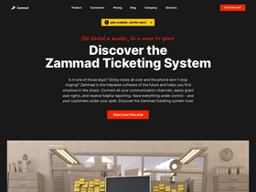 'zammad.com' screenshot
