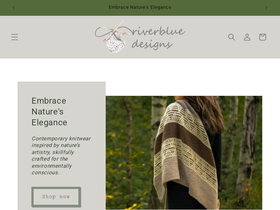 riverbluedesigns.com homepage screenshot
