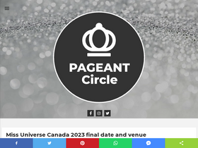 'pageantcircle.com' screenshot