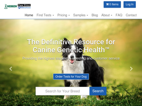 'pawprintgenetics.com' screenshot
