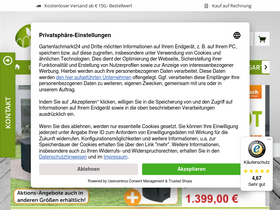 'gartenfachmarkt24.de' screenshot