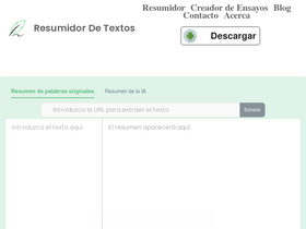 'resumidordetextos.com' screenshot