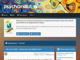 'psychonaut.fr' screenshot