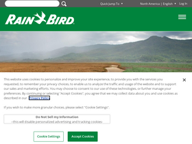 'golfstore.rainbird.com' screenshot