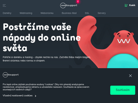 'websupport.cz' screenshot
