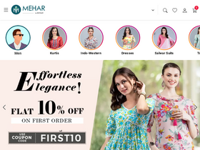 'mehar.xyz' screenshot