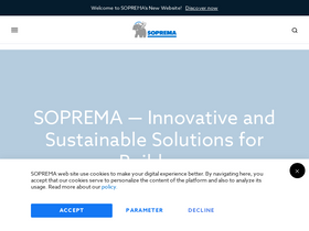 'soprema.ca' screenshot