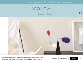 VOLTA homepage screenshot