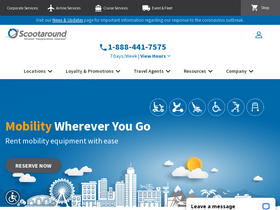 'scootaround.com' screenshot