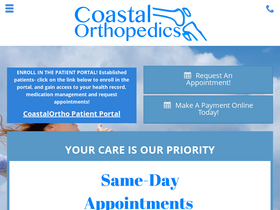 'coastalorthoteam.com' screenshot