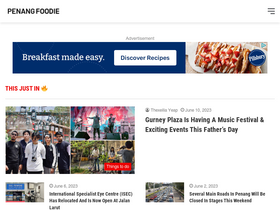 'penangfoodie.com' screenshot