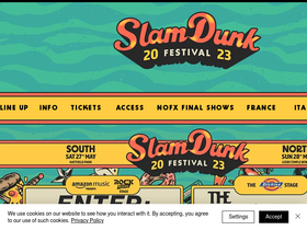 'slamdunkfestival.com' screenshot