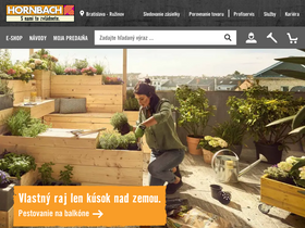 'hornbach.sk' screenshot