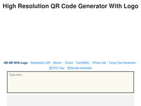 'high-qr-code-generator.com' screenshot