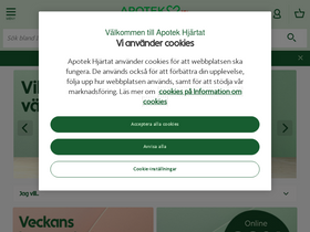 'apotekhjartat.se' screenshot