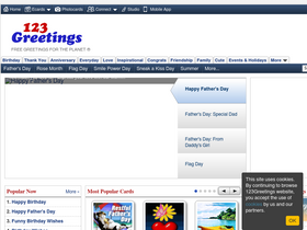 '123greetings.com' screenshot