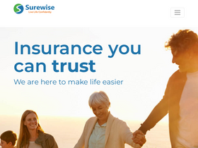 'surewise.com' screenshot