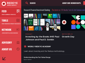 'redeye.se' screenshot