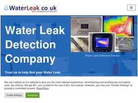 'waterleak.co.uk' screenshot