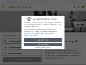 'sportauspuff-billiger.de' screenshot