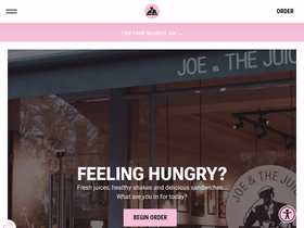 'joejuice.com' screenshot