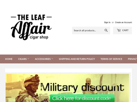 leafaffair.com homepage screenshot