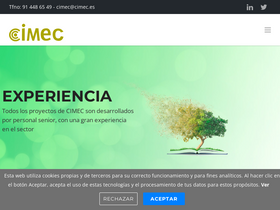 'cimec.es' screenshot
