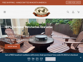 Best Adirondack Chair homepage screenshot