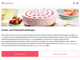 'backen.de' screenshot