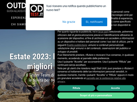 'outdoortest.it' screenshot