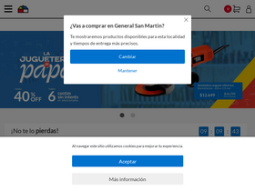 'sodimac.com.ar' screenshot