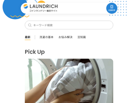 'laundrich.jp' screenshot