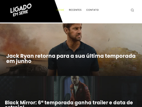 'ligadoemserie.com.br' screenshot