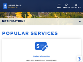 'stpaul.gov' screenshot